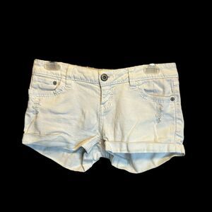 5 for $25🔥Blue Asphalt White Shorts Juniors Size 7